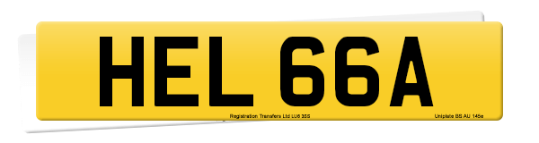 Registration number HEL 66A